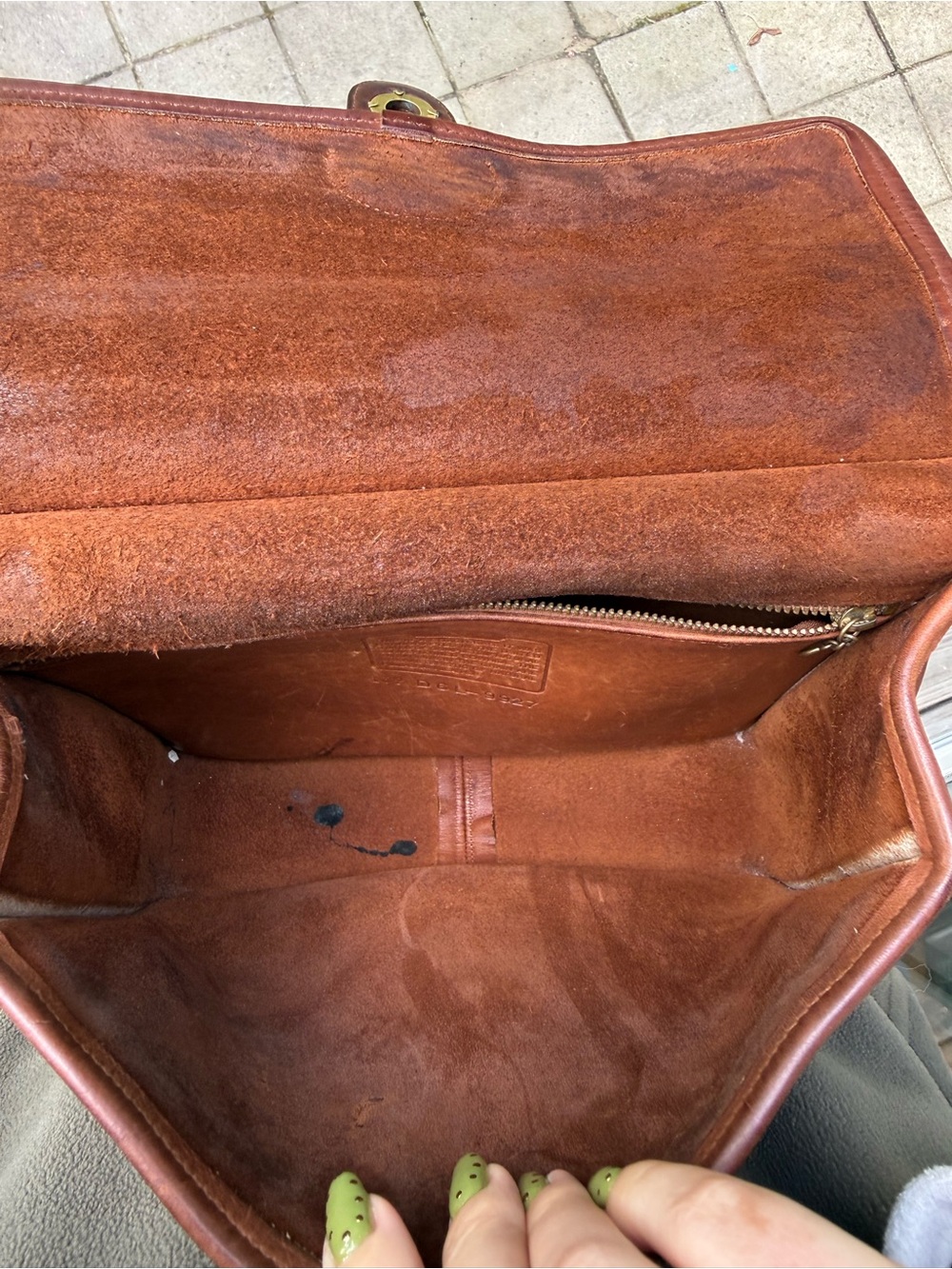 Vintage Coach 9927 Willis bag - Brown Leather Satchel with Gold Hardware - Picture 5 of 7